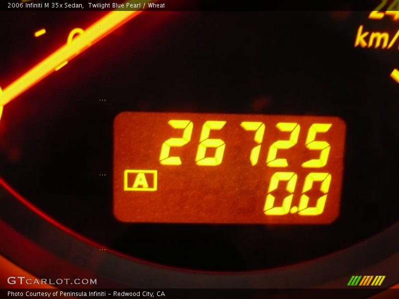 Twilight Blue Pearl / Wheat 2006 Infiniti M 35x Sedan