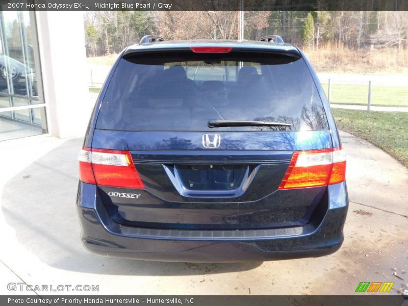 Midnight Blue Pearl / Gray 2007 Honda Odyssey EX-L