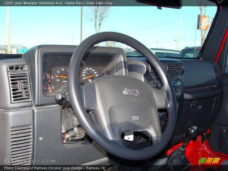 Flame Red / Dark Slate Gray 2005 Jeep Wrangler Unlimited 4x4