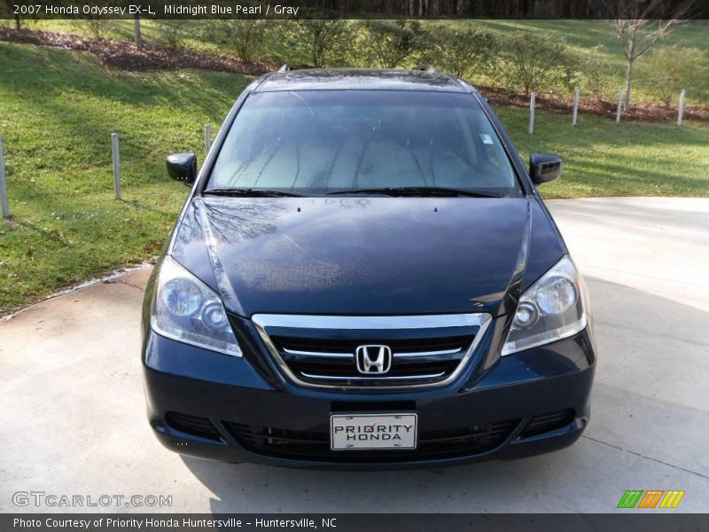 Midnight Blue Pearl / Gray 2007 Honda Odyssey EX-L