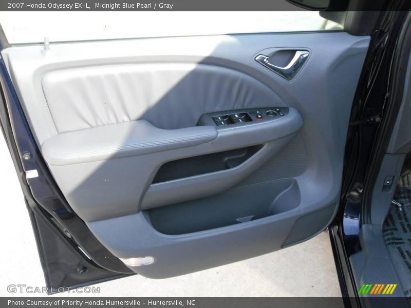 Midnight Blue Pearl / Gray 2007 Honda Odyssey EX-L