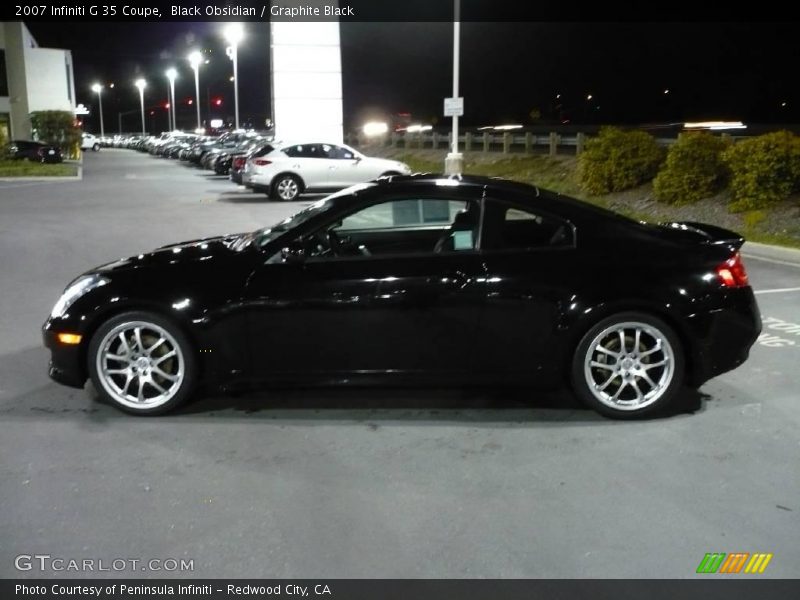 Black Obsidian / Graphite Black 2007 Infiniti G 35 Coupe