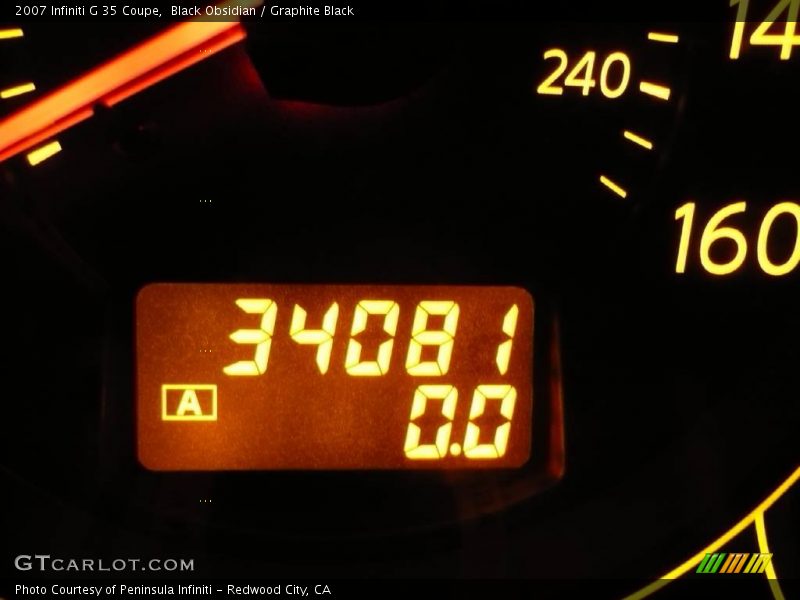 Black Obsidian / Graphite Black 2007 Infiniti G 35 Coupe
