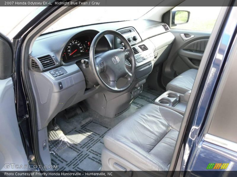 Midnight Blue Pearl / Gray 2007 Honda Odyssey EX-L