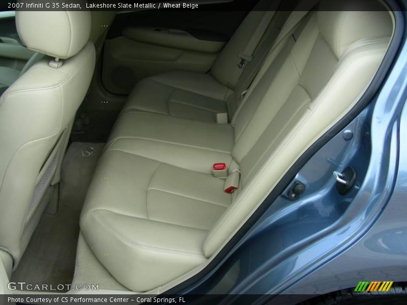 Lakeshore Slate Metallic / Wheat Beige 2007 Infiniti G 35 Sedan