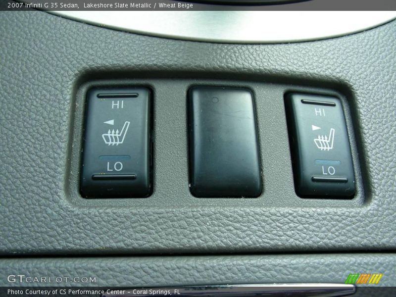 Lakeshore Slate Metallic / Wheat Beige 2007 Infiniti G 35 Sedan
