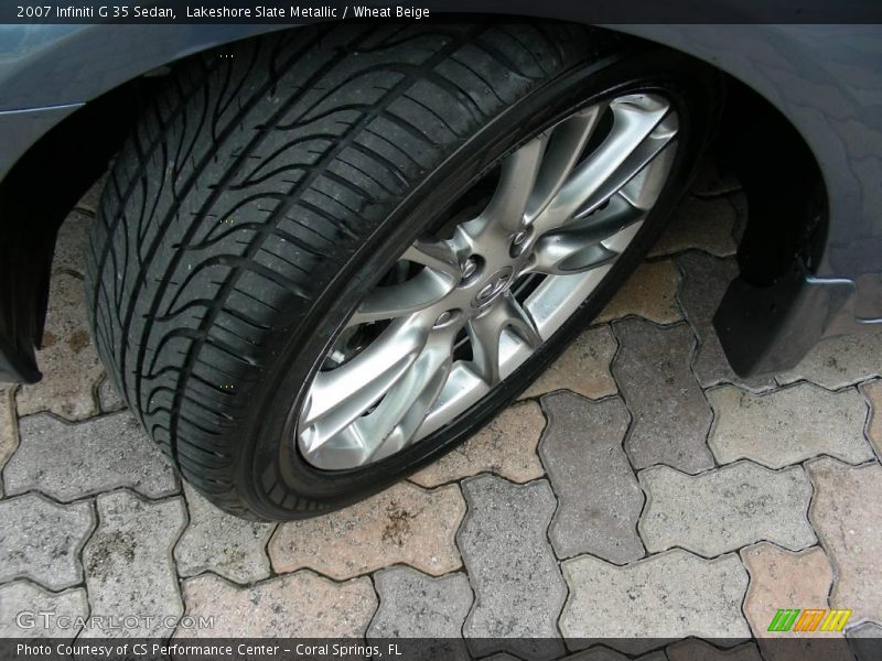 Lakeshore Slate Metallic / Wheat Beige 2007 Infiniti G 35 Sedan
