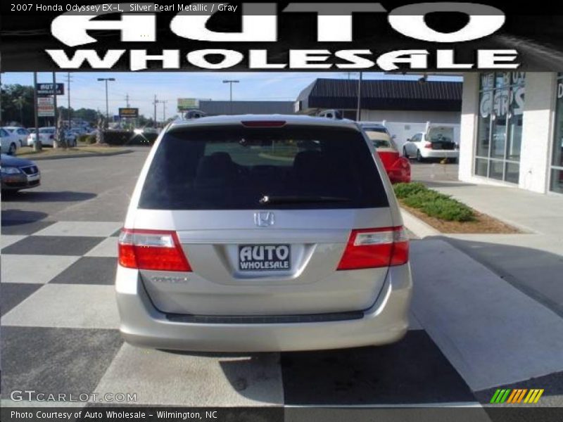 Silver Pearl Metallic / Gray 2007 Honda Odyssey EX-L
