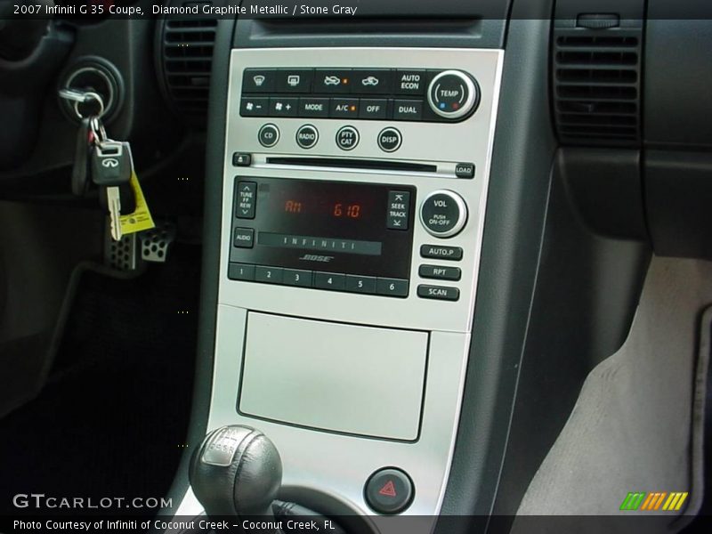 Diamond Graphite Metallic / Stone Gray 2007 Infiniti G 35 Coupe