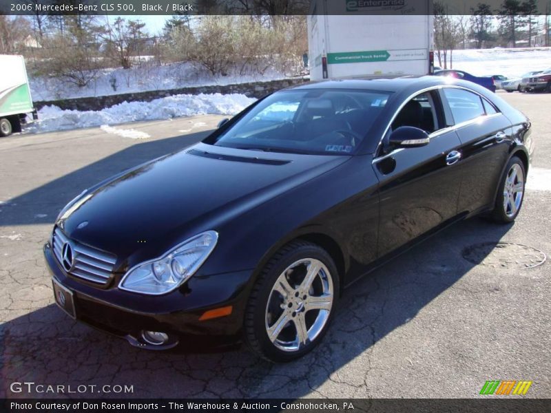 Black / Black 2006 Mercedes-Benz CLS 500