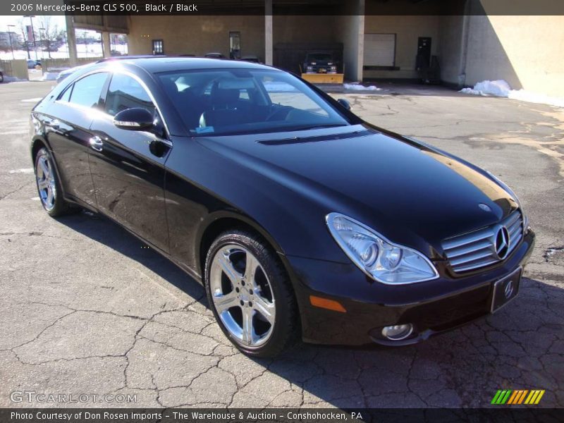 Black / Black 2006 Mercedes-Benz CLS 500