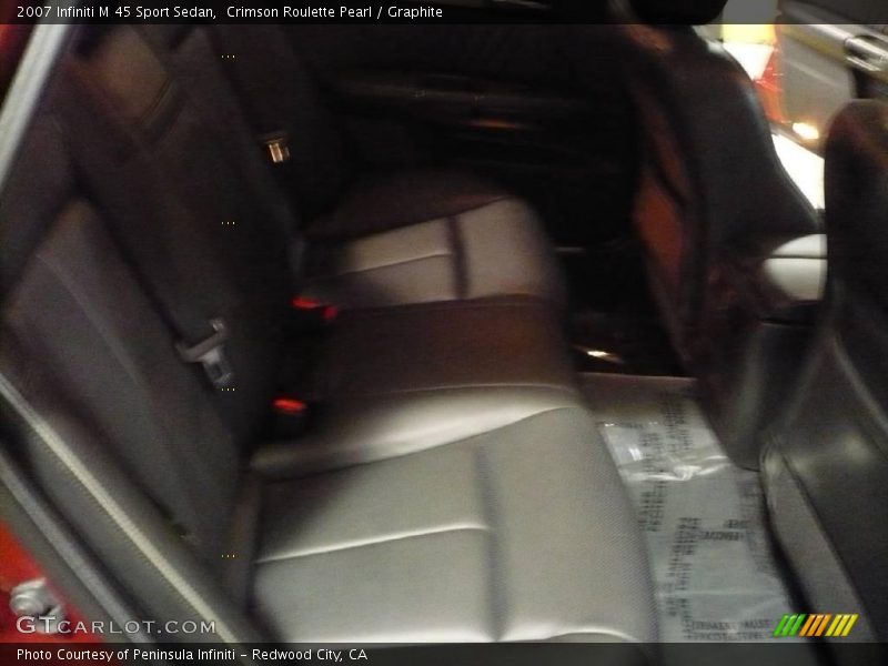 Crimson Roulette Pearl / Graphite 2007 Infiniti M 45 Sport Sedan