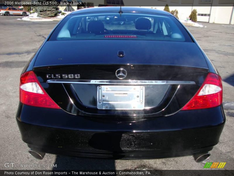 Black / Black 2006 Mercedes-Benz CLS 500