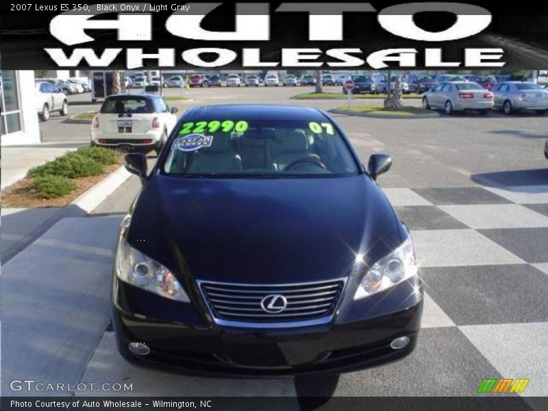 Black Onyx / Light Gray 2007 Lexus ES 350