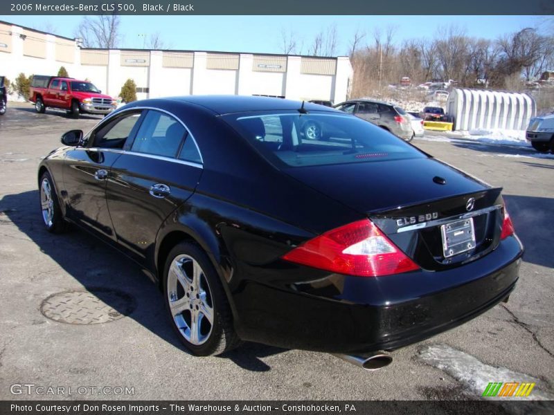 Black / Black 2006 Mercedes-Benz CLS 500