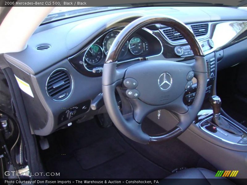Black / Black 2006 Mercedes-Benz CLS 500