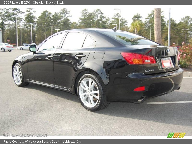 Obsidian Black / Black 2007 Lexus IS 250