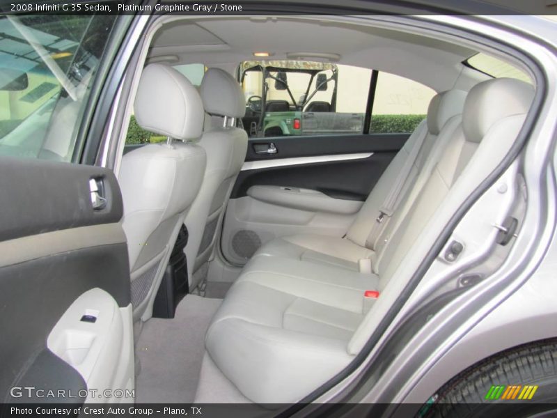 Platinum Graphite Gray / Stone 2008 Infiniti G 35 Sedan
