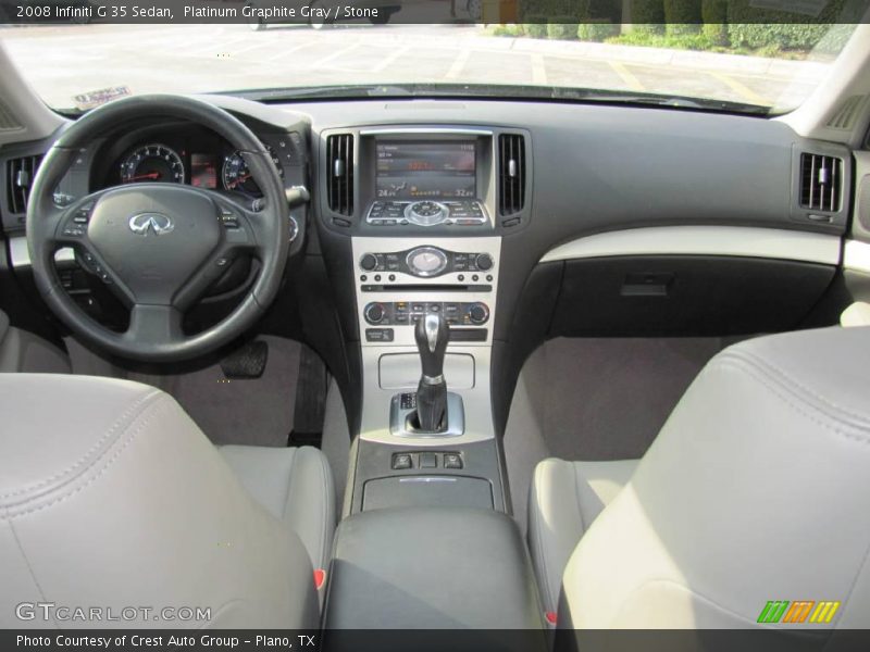 Platinum Graphite Gray / Stone 2008 Infiniti G 35 Sedan