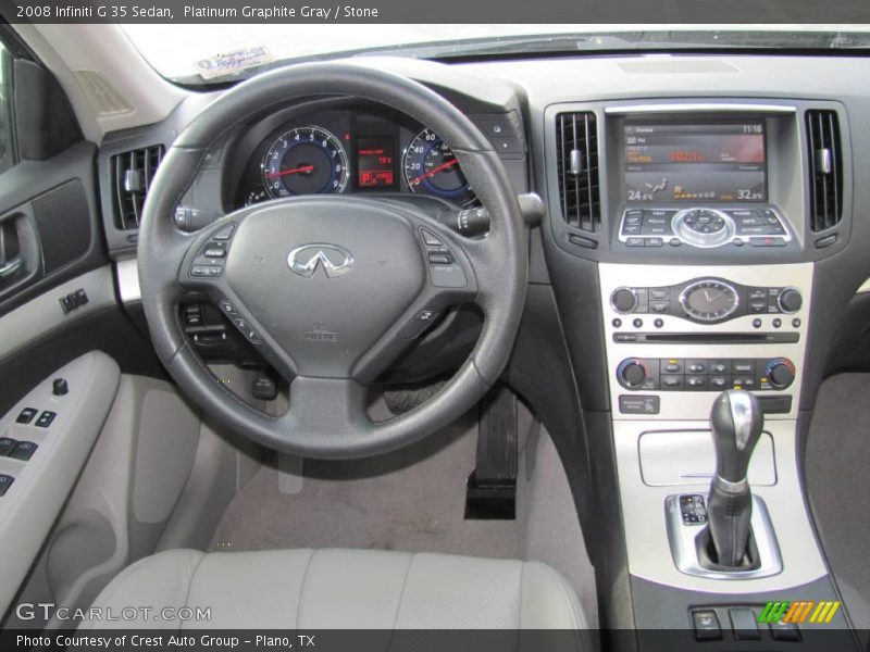 Platinum Graphite Gray / Stone 2008 Infiniti G 35 Sedan
