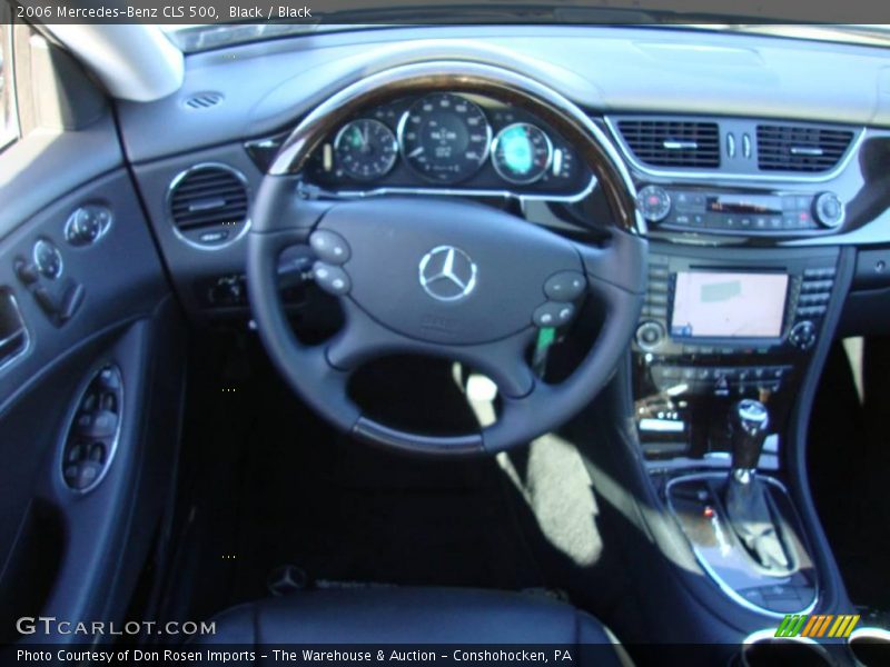 Black / Black 2006 Mercedes-Benz CLS 500