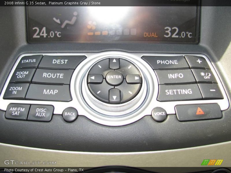 Platinum Graphite Gray / Stone 2008 Infiniti G 35 Sedan