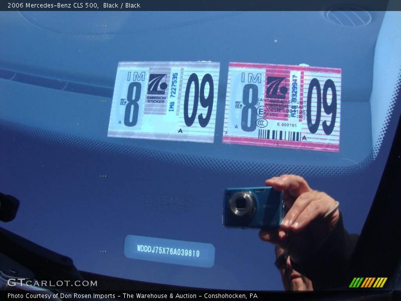 Black / Black 2006 Mercedes-Benz CLS 500