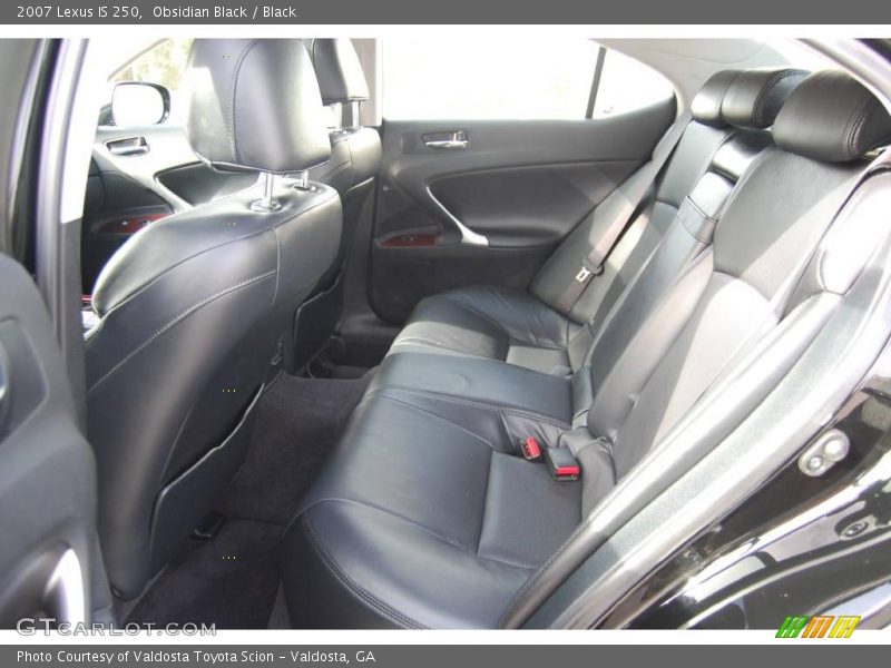 Obsidian Black / Black 2007 Lexus IS 250