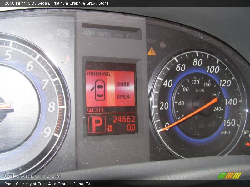 Platinum Graphite Gray / Stone 2008 Infiniti G 35 Sedan