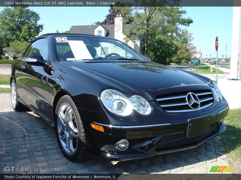 Black / Charcoal 2006 Mercedes-Benz CLK 55 AMG Cabriolet