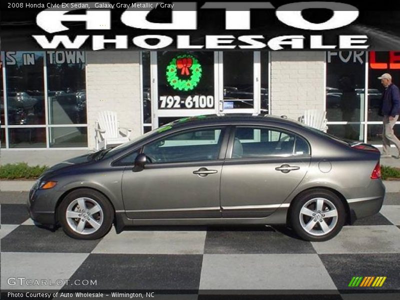 Galaxy Gray Metallic / Gray 2008 Honda Civic EX Sedan