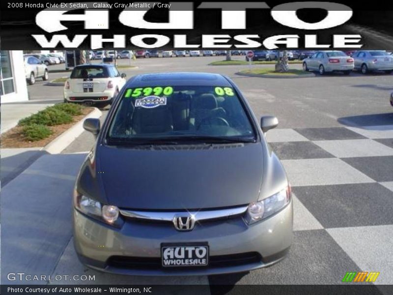 Galaxy Gray Metallic / Gray 2008 Honda Civic EX Sedan