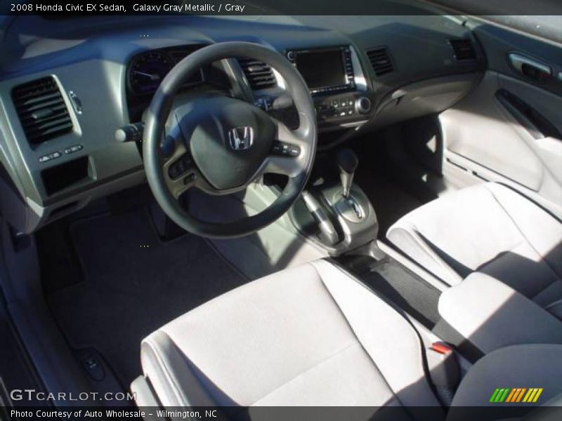 Galaxy Gray Metallic / Gray 2008 Honda Civic EX Sedan
