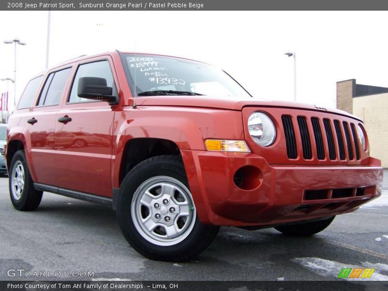 Sunburst Orange Pearl / Pastel Pebble Beige 2008 Jeep Patriot Sport