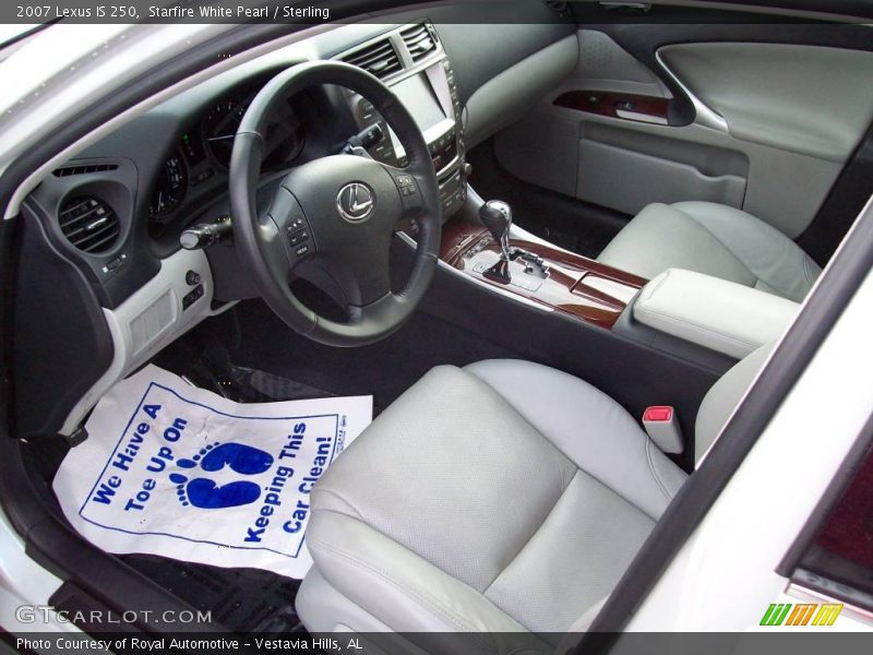 Starfire White Pearl / Sterling 2007 Lexus IS 250