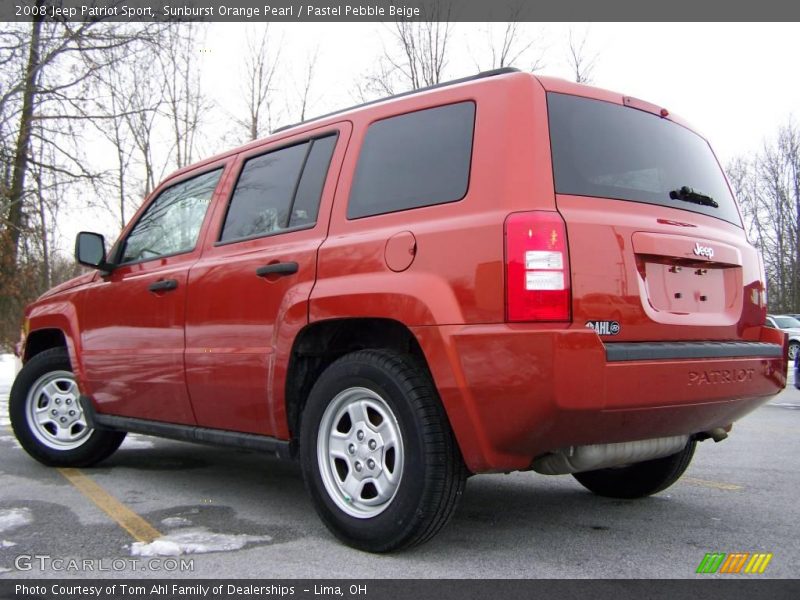 Sunburst Orange Pearl / Pastel Pebble Beige 2008 Jeep Patriot Sport