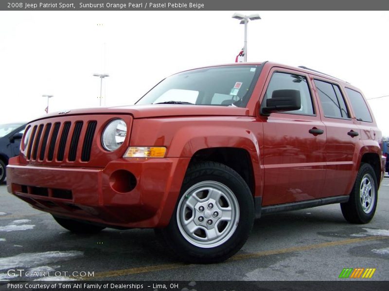 Sunburst Orange Pearl / Pastel Pebble Beige 2008 Jeep Patriot Sport