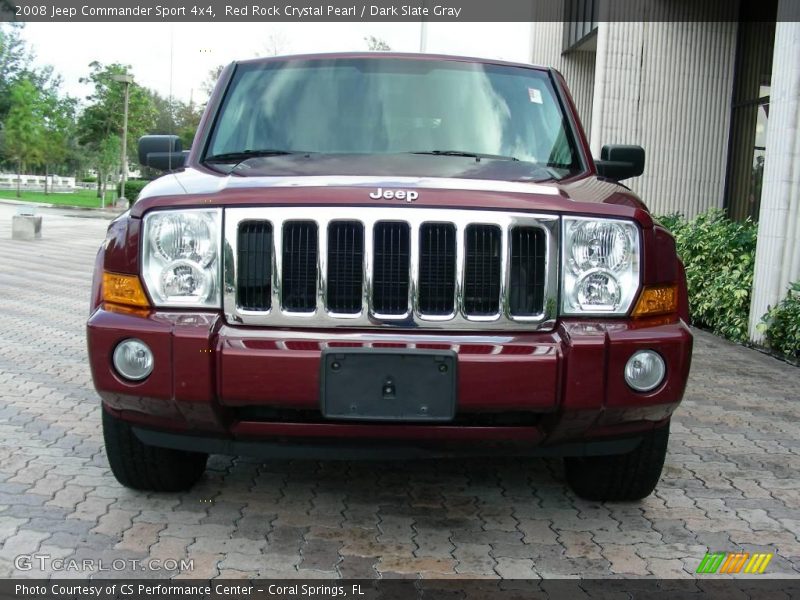 Red Rock Crystal Pearl / Dark Slate Gray 2008 Jeep Commander Sport 4x4