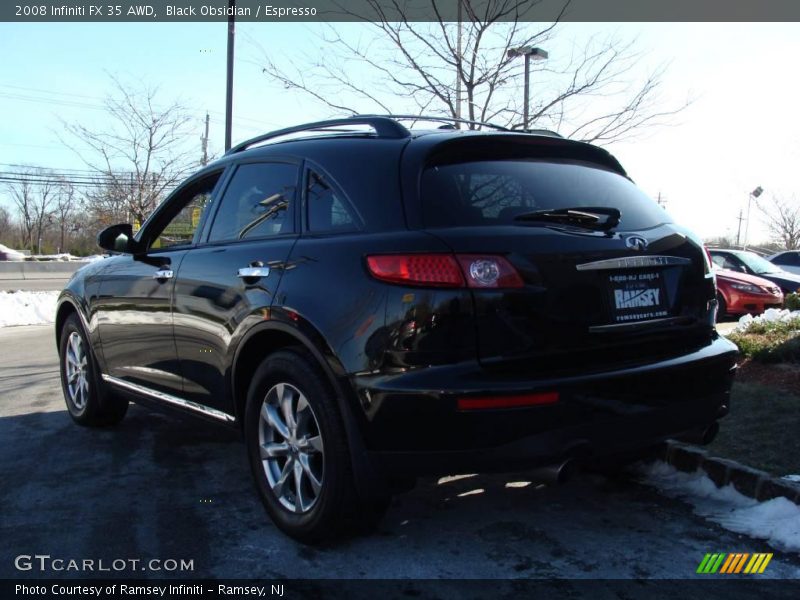 Black Obsidian / Espresso 2008 Infiniti FX 35 AWD