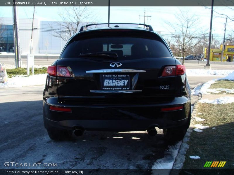Black Obsidian / Espresso 2008 Infiniti FX 35 AWD