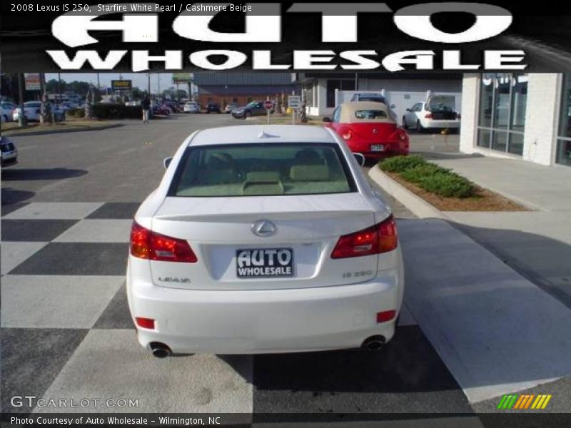 Starfire White Pearl / Cashmere Beige 2008 Lexus IS 250