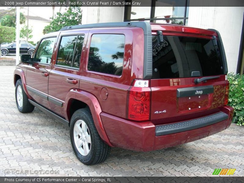 Red Rock Crystal Pearl / Dark Slate Gray 2008 Jeep Commander Sport 4x4
