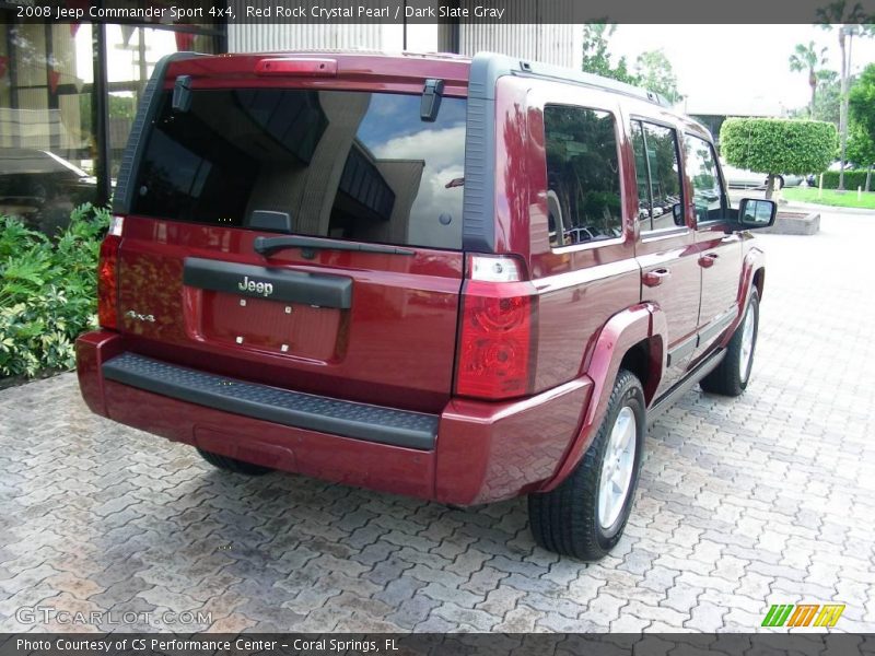 Red Rock Crystal Pearl / Dark Slate Gray 2008 Jeep Commander Sport 4x4
