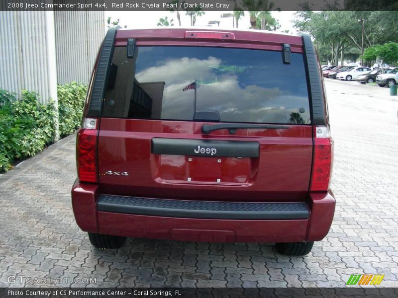 Red Rock Crystal Pearl / Dark Slate Gray 2008 Jeep Commander Sport 4x4
