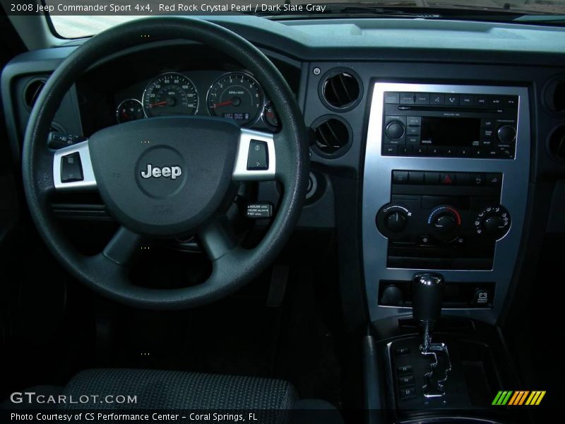 Red Rock Crystal Pearl / Dark Slate Gray 2008 Jeep Commander Sport 4x4