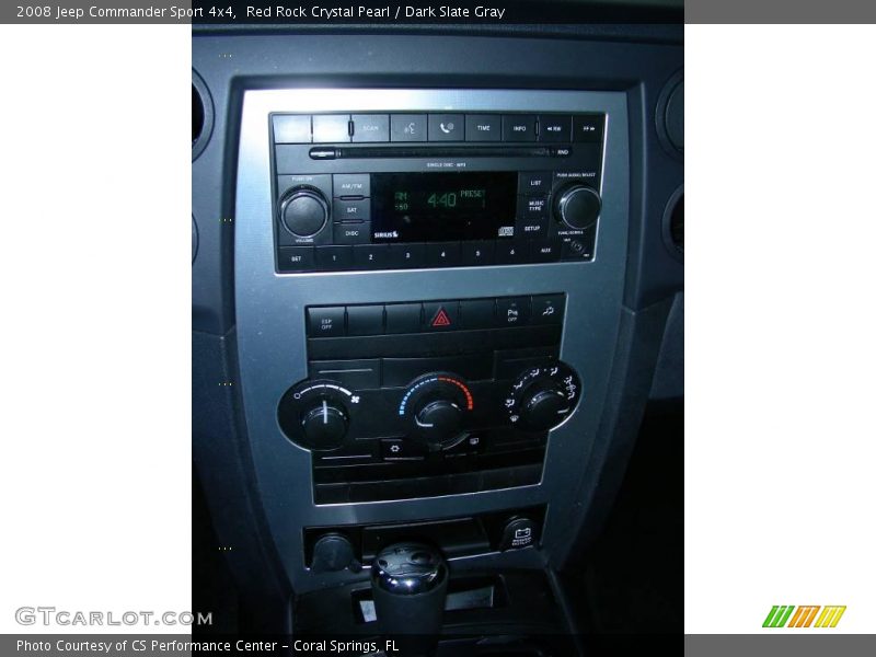 Red Rock Crystal Pearl / Dark Slate Gray 2008 Jeep Commander Sport 4x4
