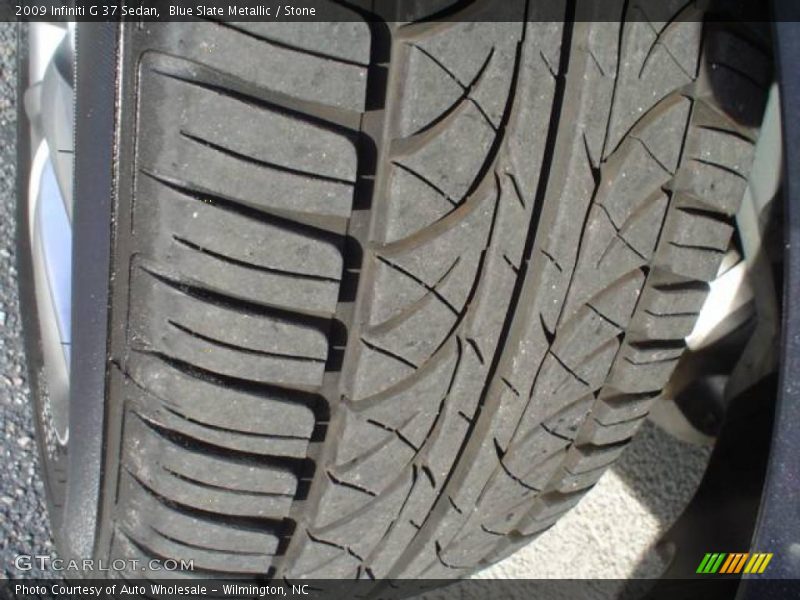 Blue Slate Metallic / Stone 2009 Infiniti G 37 Sedan