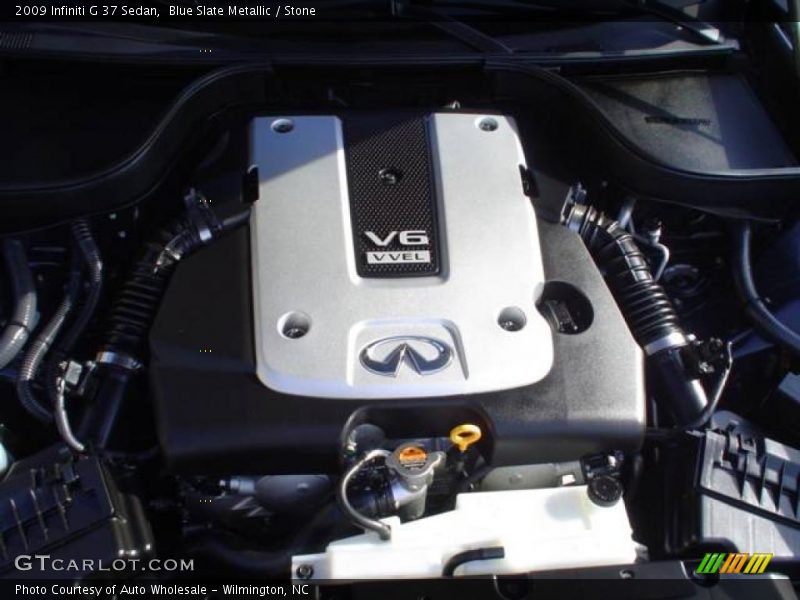 Blue Slate Metallic / Stone 2009 Infiniti G 37 Sedan