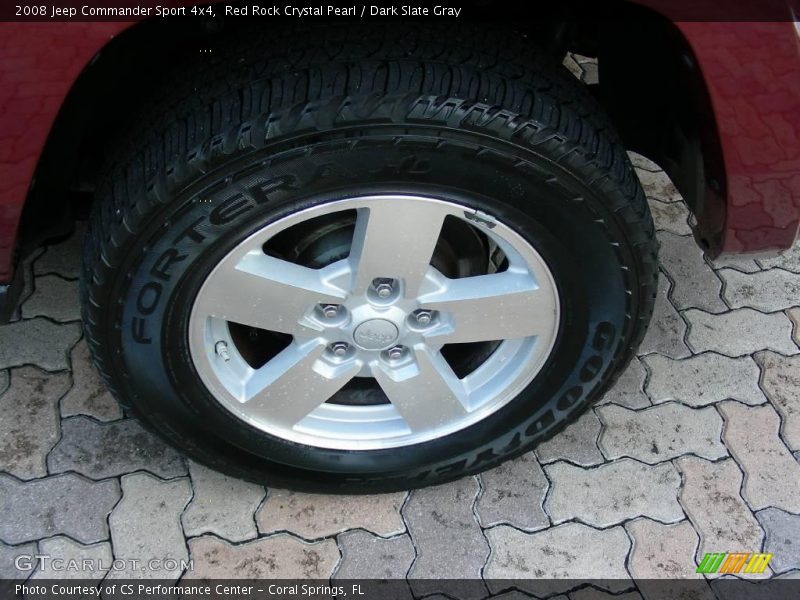 Red Rock Crystal Pearl / Dark Slate Gray 2008 Jeep Commander Sport 4x4