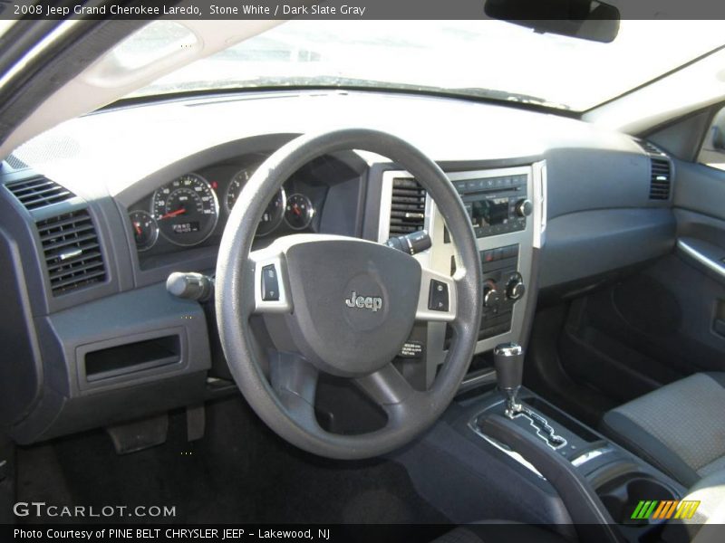 Stone White / Dark Slate Gray 2008 Jeep Grand Cherokee Laredo